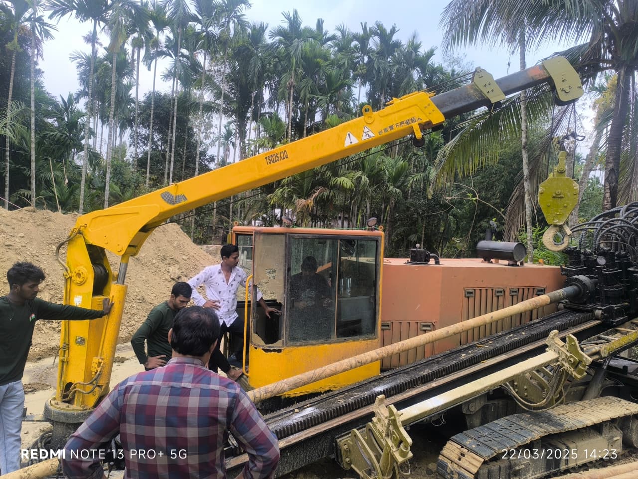 HDD Drilling Rig Operation Site