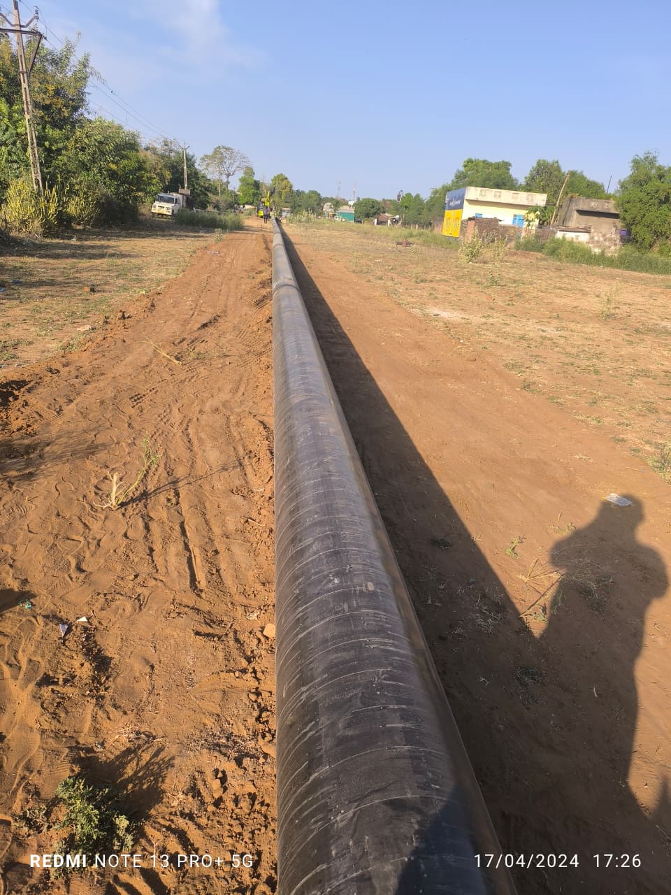 Utility tunneling & pipeline site